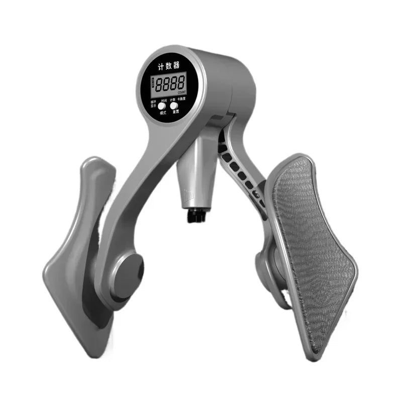 Digital hand grip strengthener on a white background