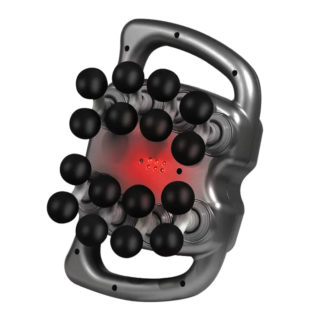 Kettlebell with black nodes on a white background