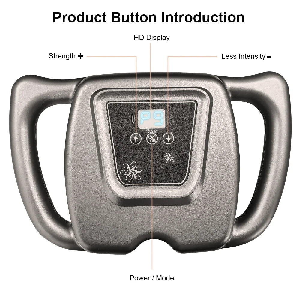 Control panel with buttons and display on a white background