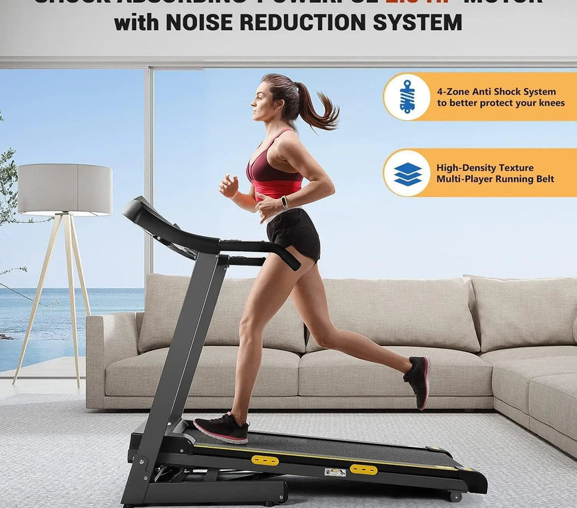 SPOKENFITNESS 1002 Folding Treadmill – Compact, Quiet &amp; Powerful