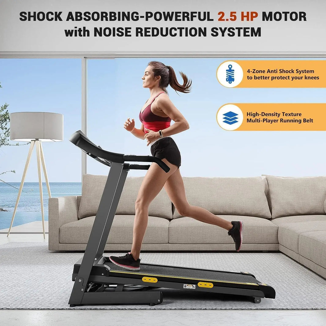 SPOKENFITNESS 1002 Folding Treadmill – Compact, Quiet &amp; Powerful
