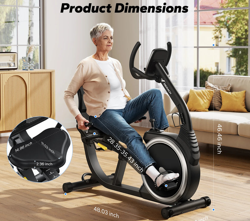 MERACH S19B1 magnetic indoor cycling bike black