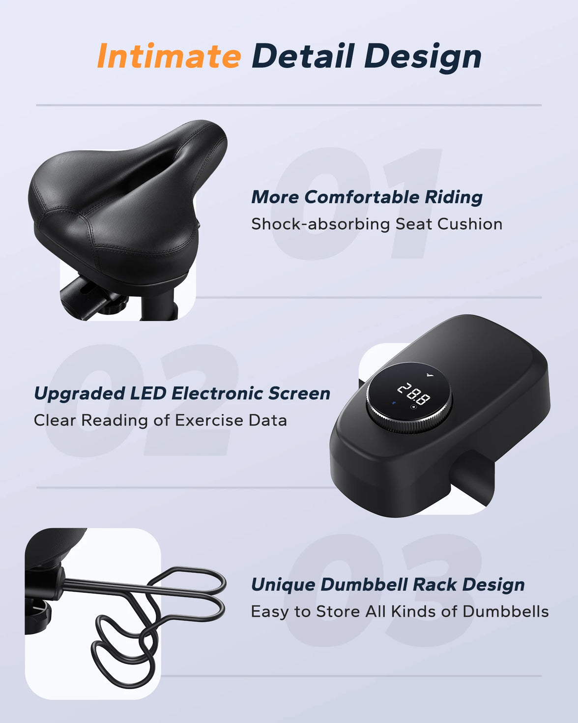 MERACH Magnetic Resistance Exercise Bike - S26B2 | Adjustable Seat & Resistance for Home Gym Workouts