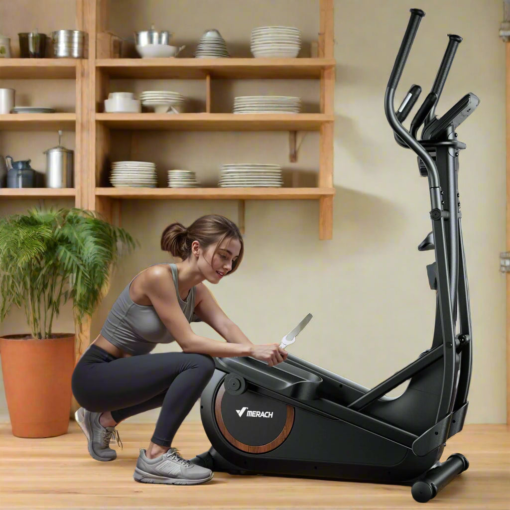 Girl assembling in the kitches