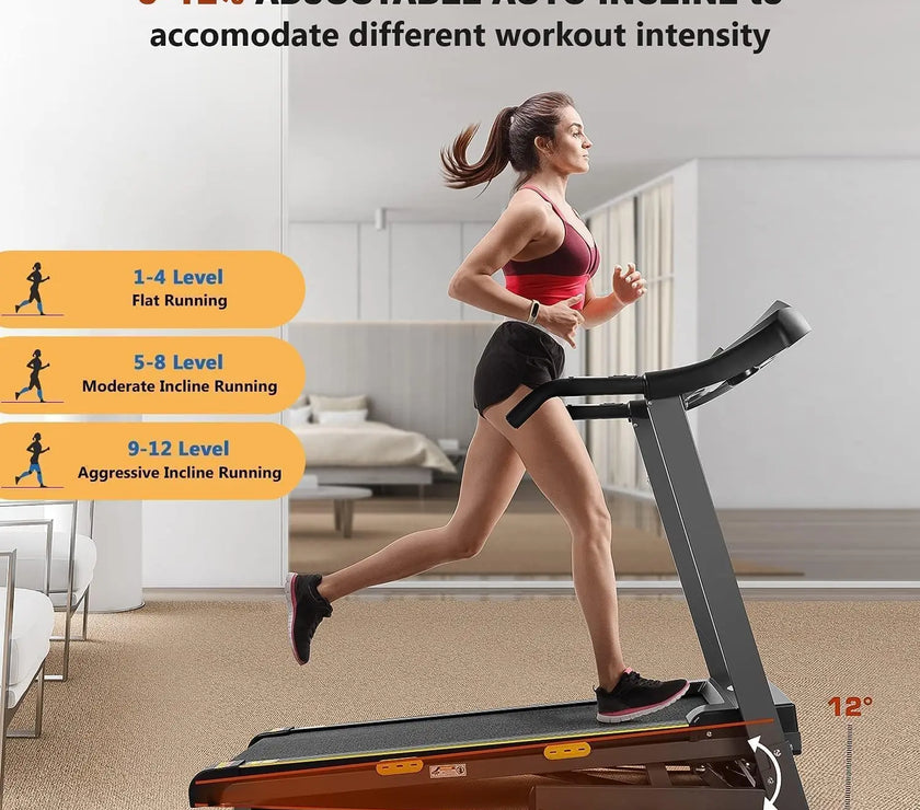 SPOKENFITNESS 1002 Folding Treadmill – Compact, Quiet &amp; Powerful