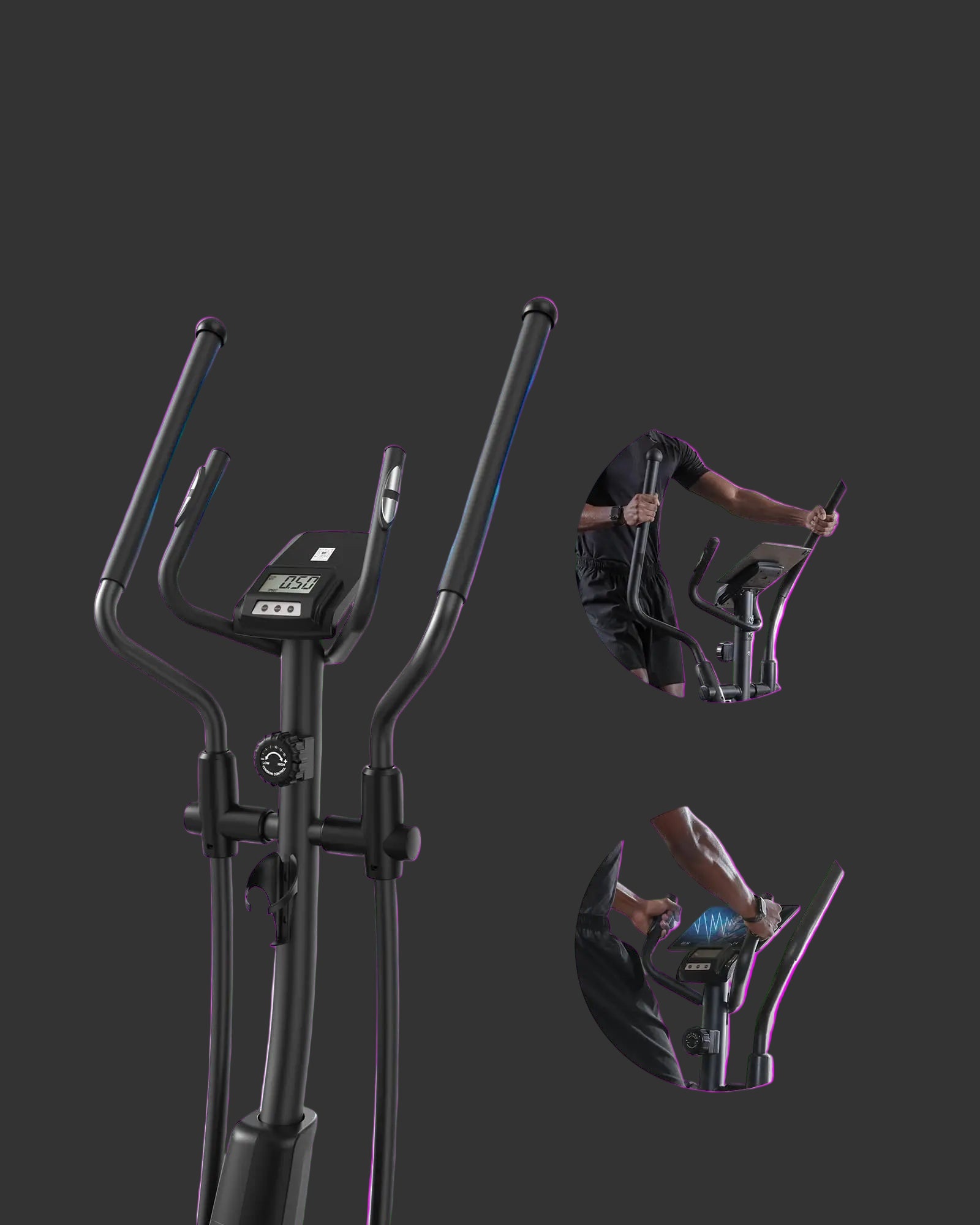 Two different armrest to meet different execrice needs