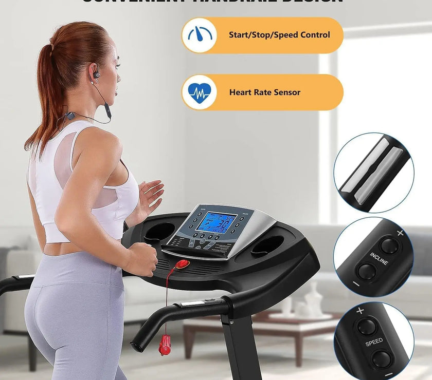 SPOKENFITNESS 1002 Folding Treadmill – Compact, Quiet &amp; Powerful