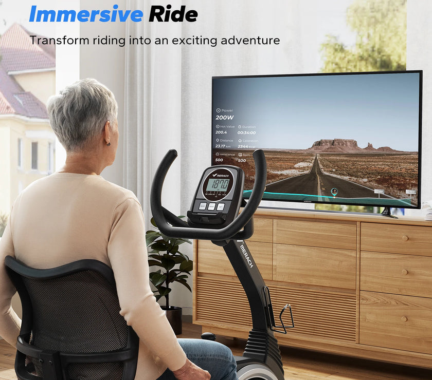 MERACH S19B1 magnetic indoor cycling bike black