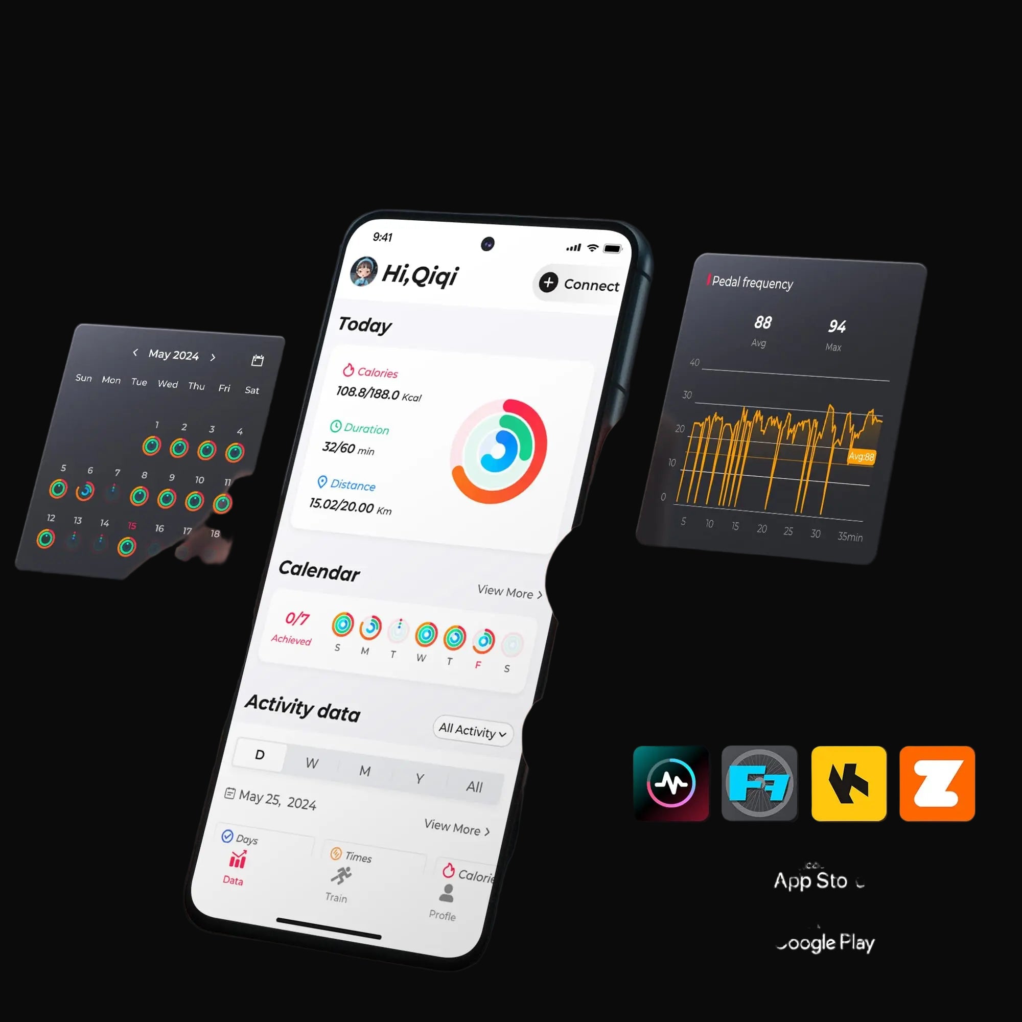 mobile application included