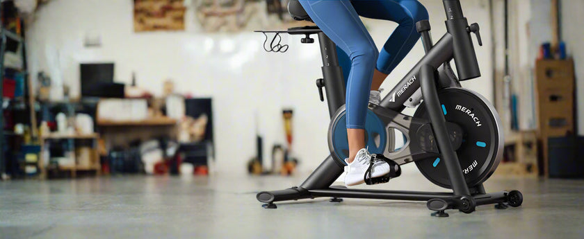 woman working out in the garage