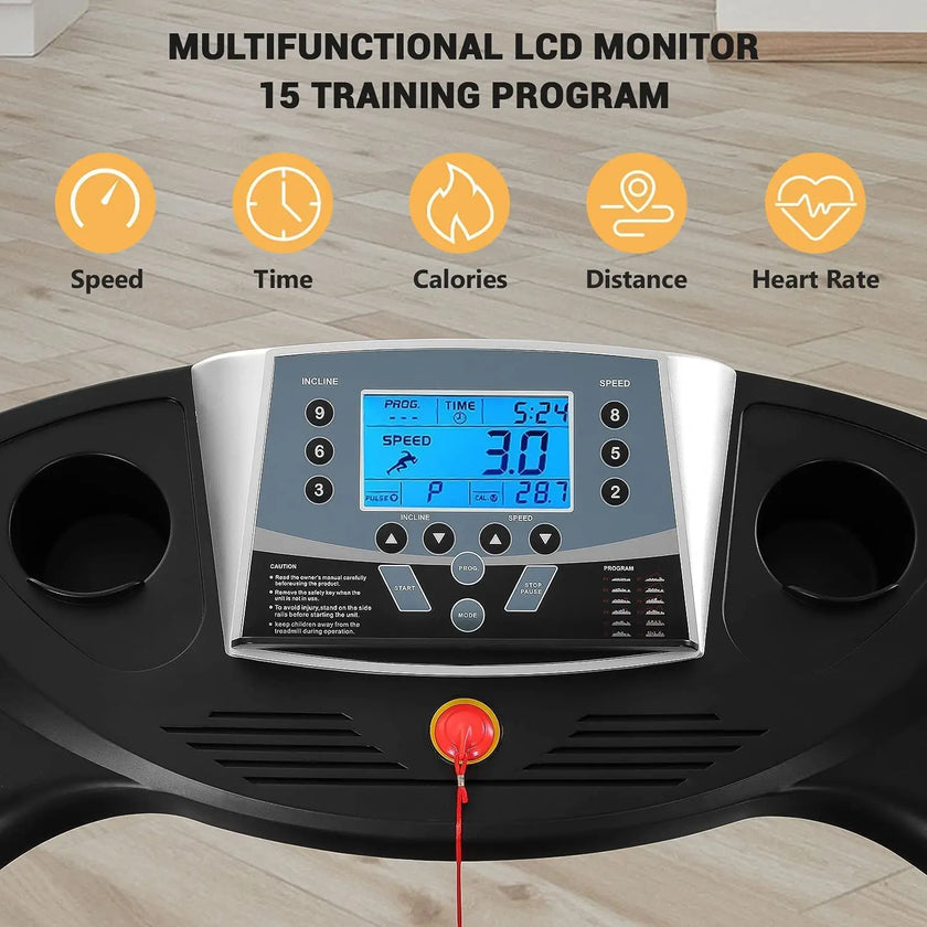 SPOKENFITNESS 1002 Folding Treadmill – Compact, Quiet &amp; Powerful