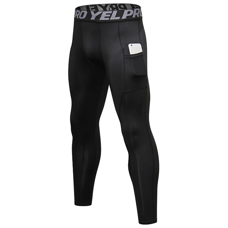 KHADGAR Compression Tights in black – breathable and quick-dry athletic leggings