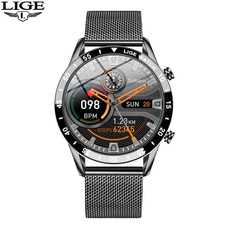 Touch Screen Stainless Steel Smart Watch