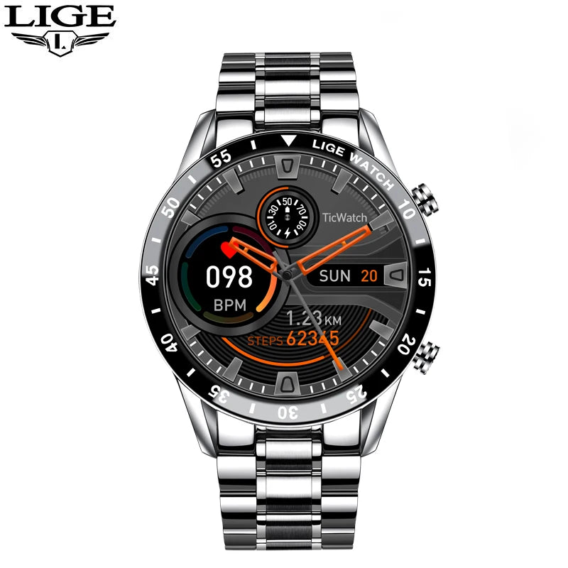 Touch Screen Stainless Steel Smart Watch