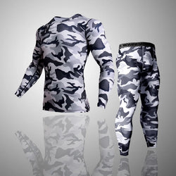 Camouflage Long Sleeve Compression T Shirt