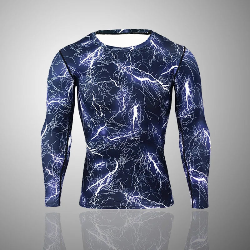 Camouflage Long Sleeve Compression T Shirt