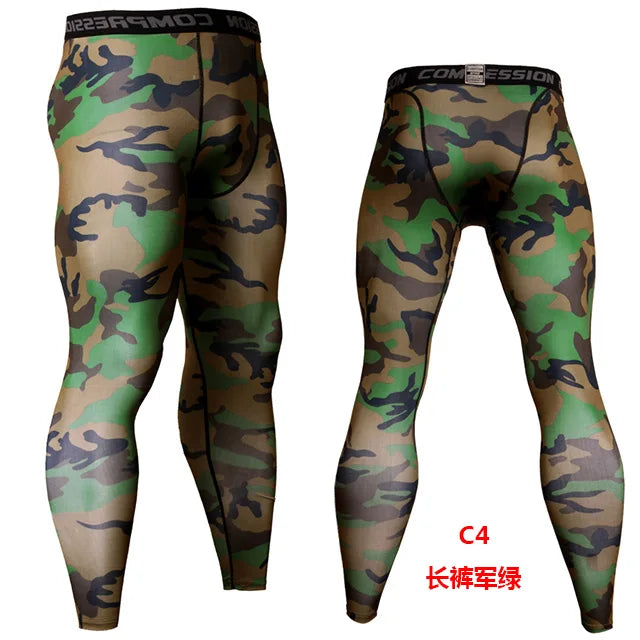 Camo Compression Jogging Tights