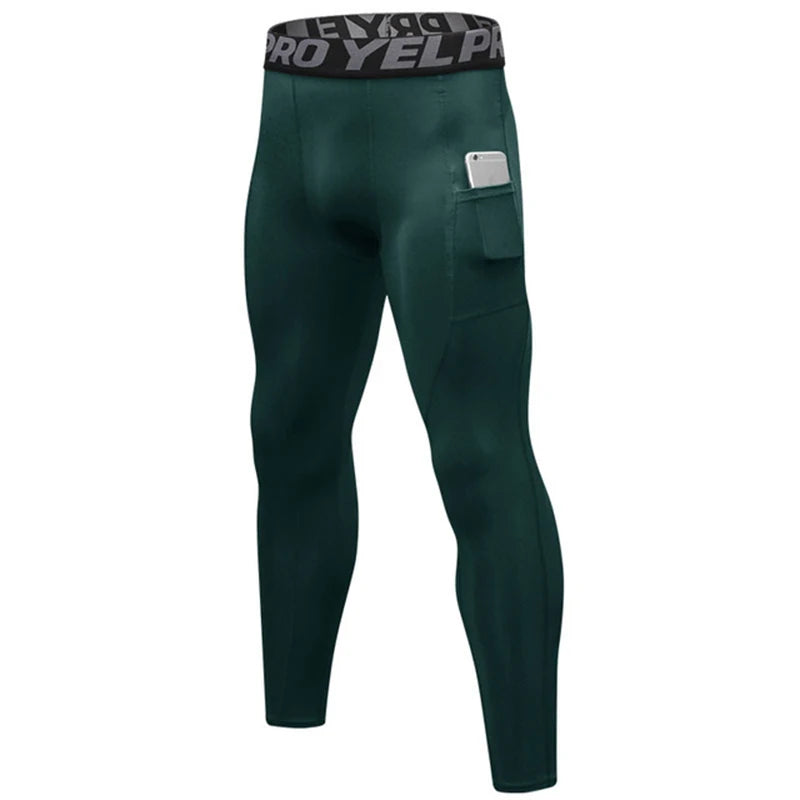 KHADGAR Compression Tights – Quick-Dry Athletic Leggings for Men & Women