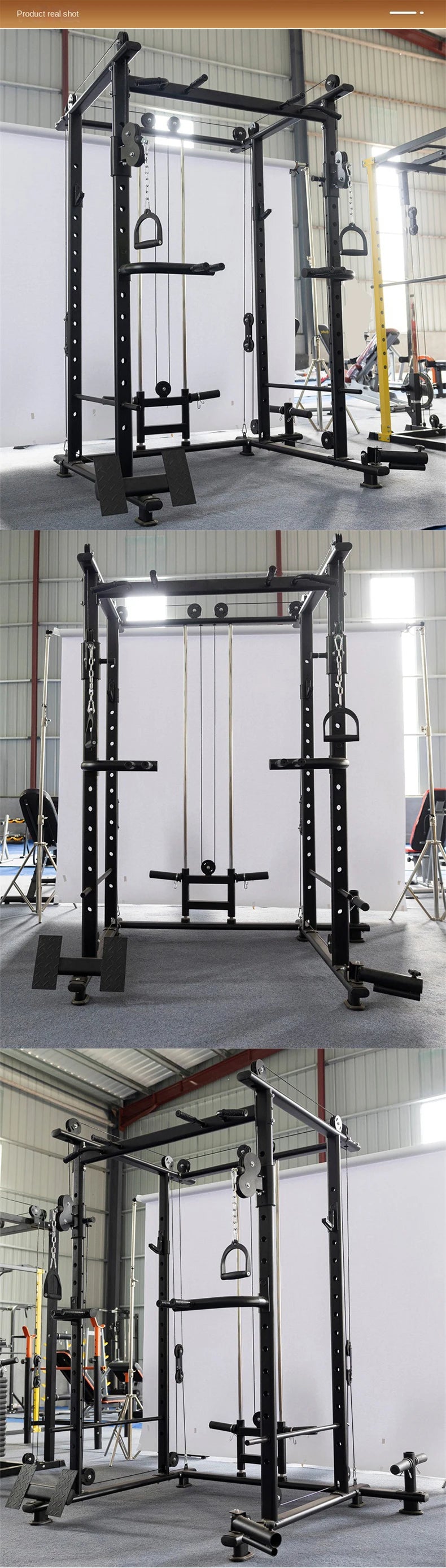 MIYAUP Large Comprehensive Trainer Home Gym Equipment Squat Gantry Flying Bird Bench Press Frame