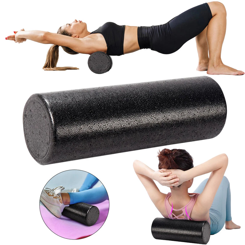 12 Inch High-Density Back Foam Roller Foam Massage Roller Deep Tissue Massager for Back Legs Exercise Yoga Physical Activities