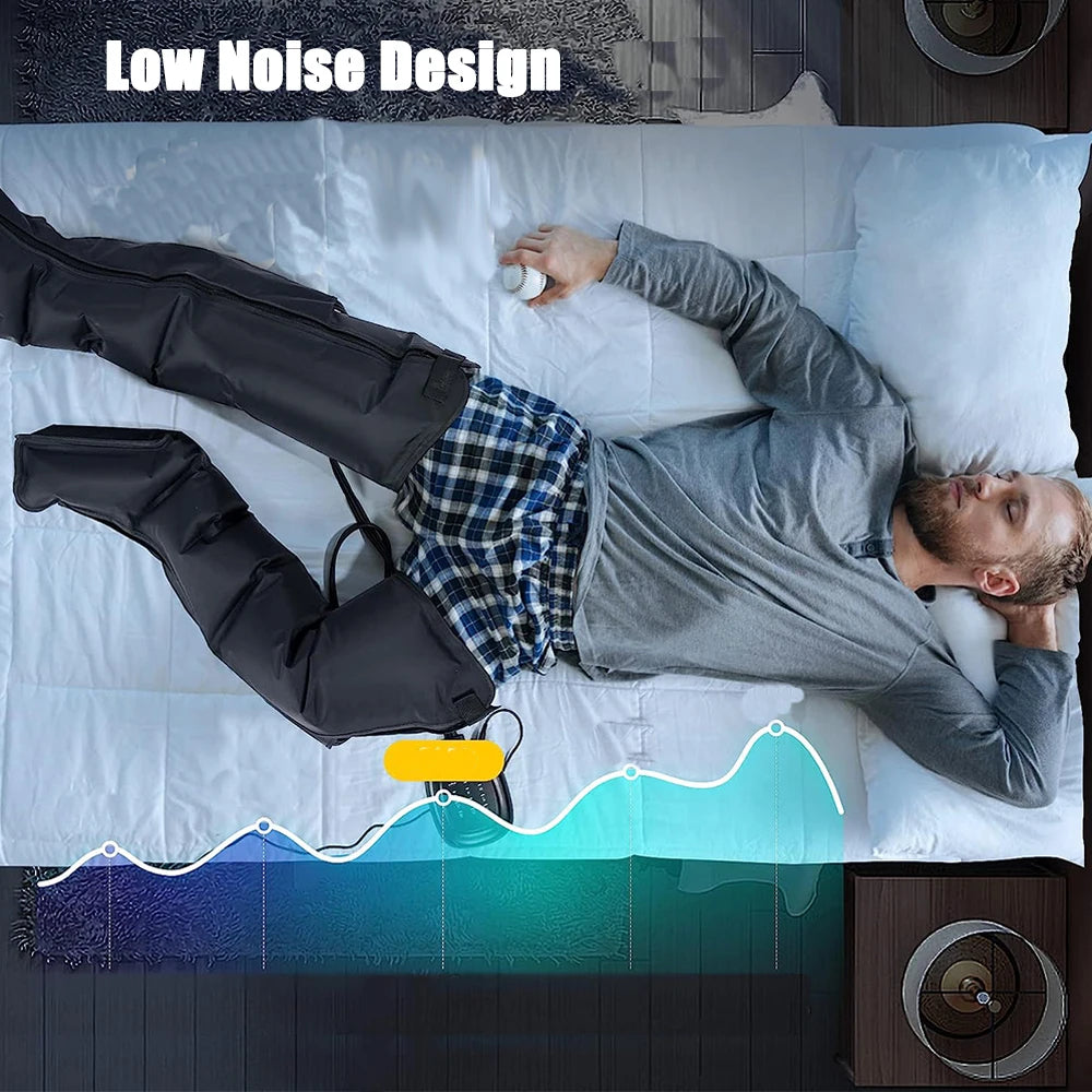 VamsLuna Cycling Compression Boots (Non-Electronic) — Leg Massage Sleeves, 3-Level Fit, 6 Configurations, CE Certified