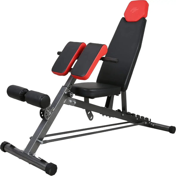 Form Multi-Functional FID Weight Bench for Full All-in-One Body Workout – Hyper Back Extension, Roman Chair, Adjustable Ab
