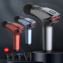 Portable Cold Compress Electric Percussion Massage Gun for Body Neck Back Leg Deep Tissue Muscle Relaxation Fascia Gun