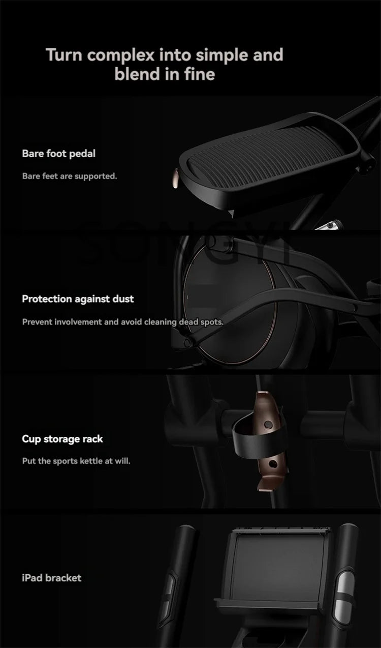 Elliptical machine smart home gym space walker silent stepper sports equipment