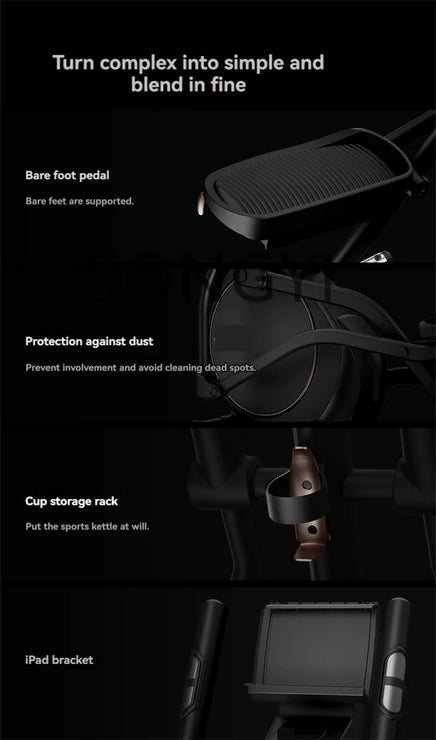 Elliptical machine smart home gym space walker silent stepper sports equipment