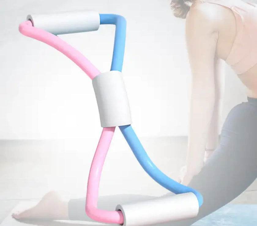 8 Shaped Resistance Band, Back Stretching, Pull Rope Beauty Back Yoga Artifact Stretch Fitness Band  Yoga, Training