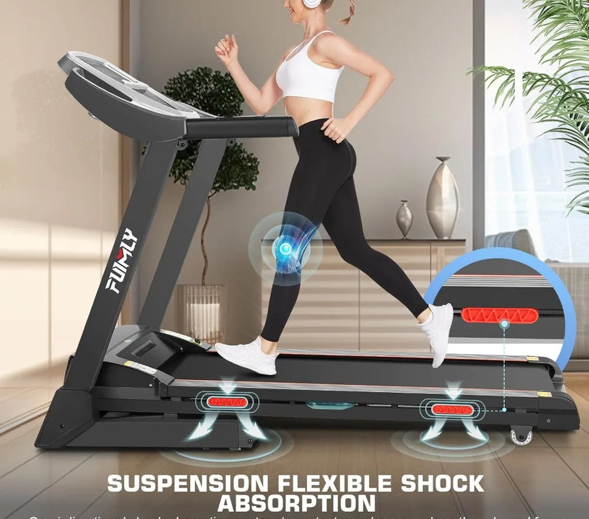 FUIMLY Folding Treadmill – Quiet, Compact & Powerful