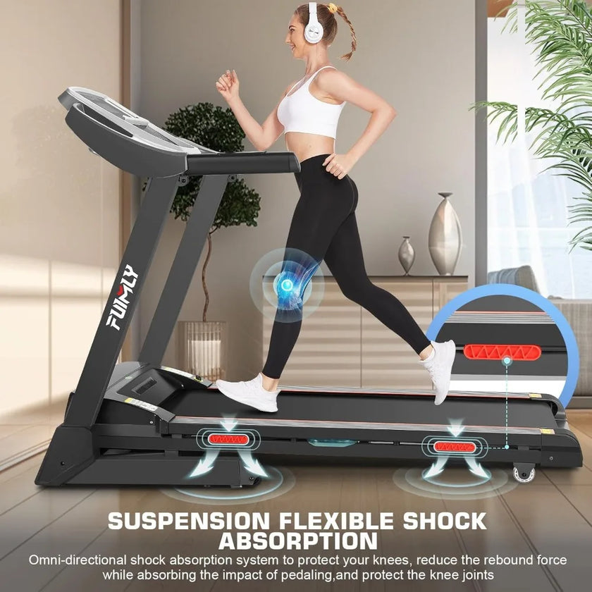 FUIMLY Folding Treadmill – Quiet, Compact & Powerful