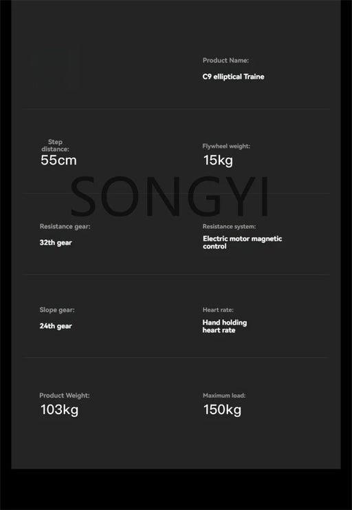 Elliptical machine smart home gym space walker silent stepper sports equipment