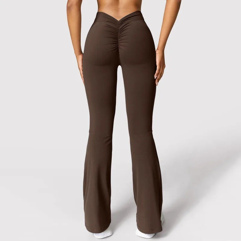 V-Back High Waist Push Up Leggings