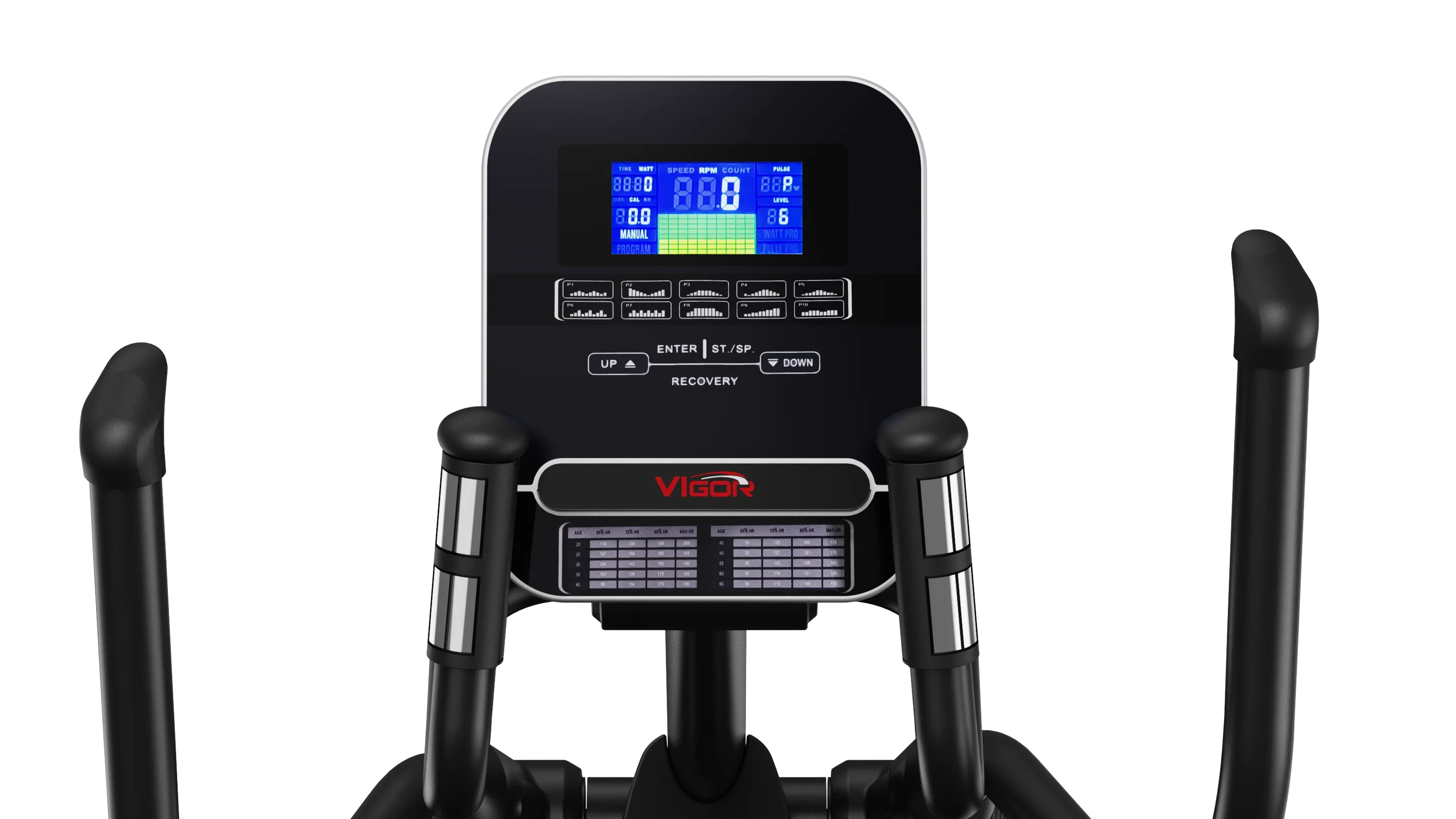 YTYIN Magnetic Elliptical Trainer – 16-Level Silent Resistance, Front Drive, LCD Display, 150KG Capacity for Home Cardio