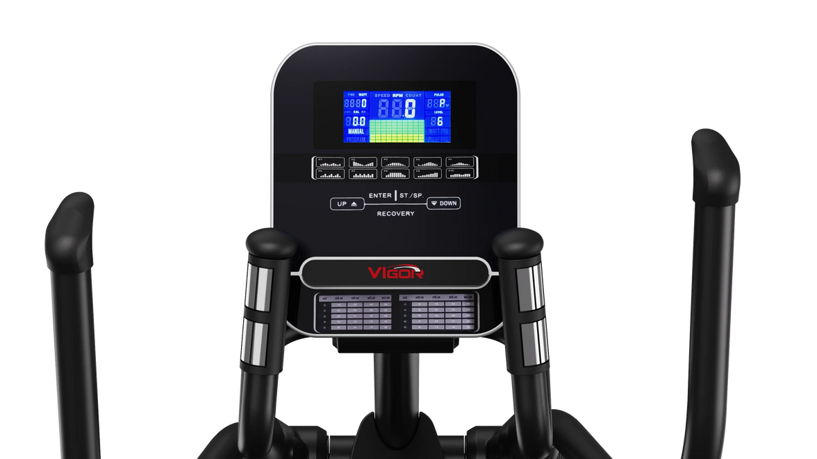 YTYIN Magnetic Elliptical Trainer – 16-Level Silent Resistance, Front Drive, LCD Display, 150KG Capacity for Home Cardio