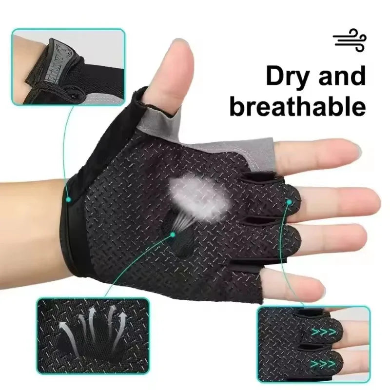 Half Finger Sports Gym Gloves