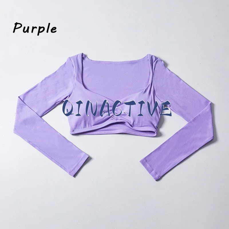 Women’s Yoga Crop Top Long Sleeve Fit