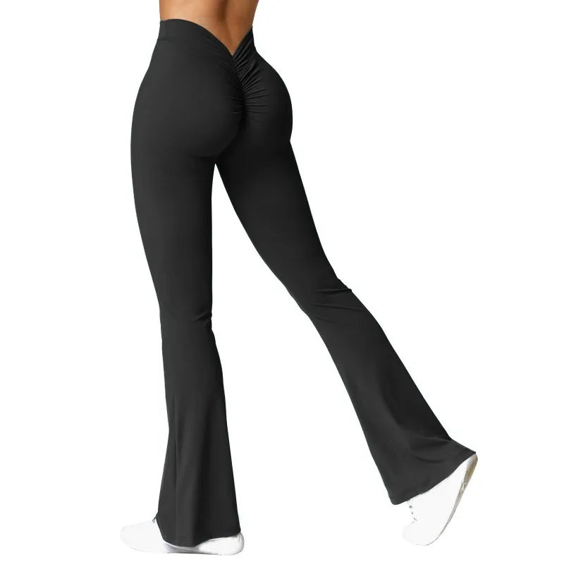 V-Back High Waist Push Up Leggings