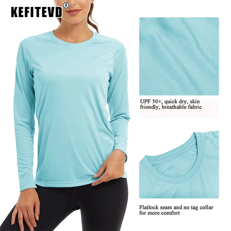 Quick Dry Women's UPF 50+ Long Sleeve T-Shirts