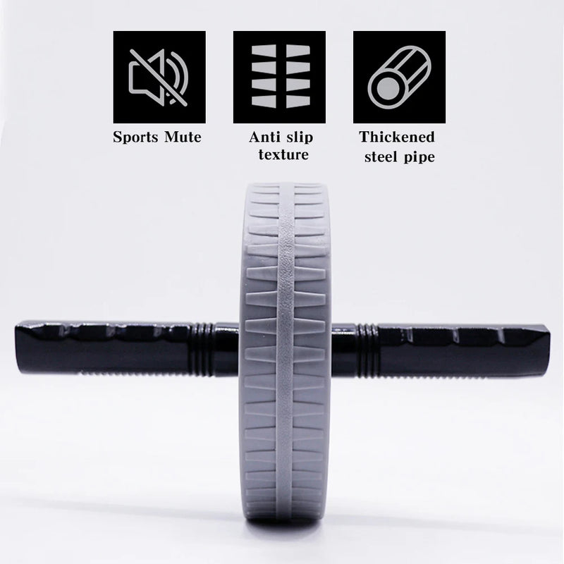 Ab roller with features labeled on a white background