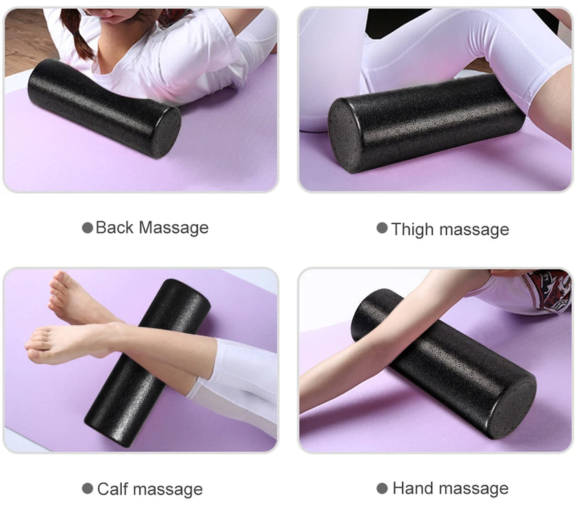 12 Inch High-Density Back Foam Roller Foam Massage Roller Deep Tissue Massager for Back Legs Exercise Yoga Physical Activities