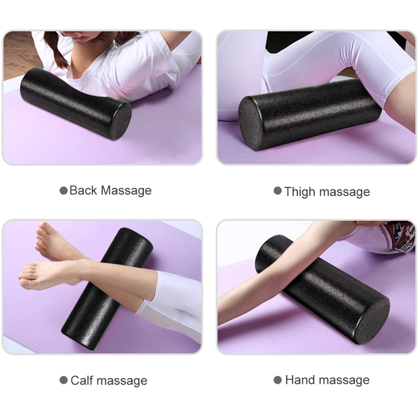 12 Inch High-Density Back Foam Roller Foam Massage Roller Deep Tissue Massager for Back Legs Exercise Yoga Physical Activities