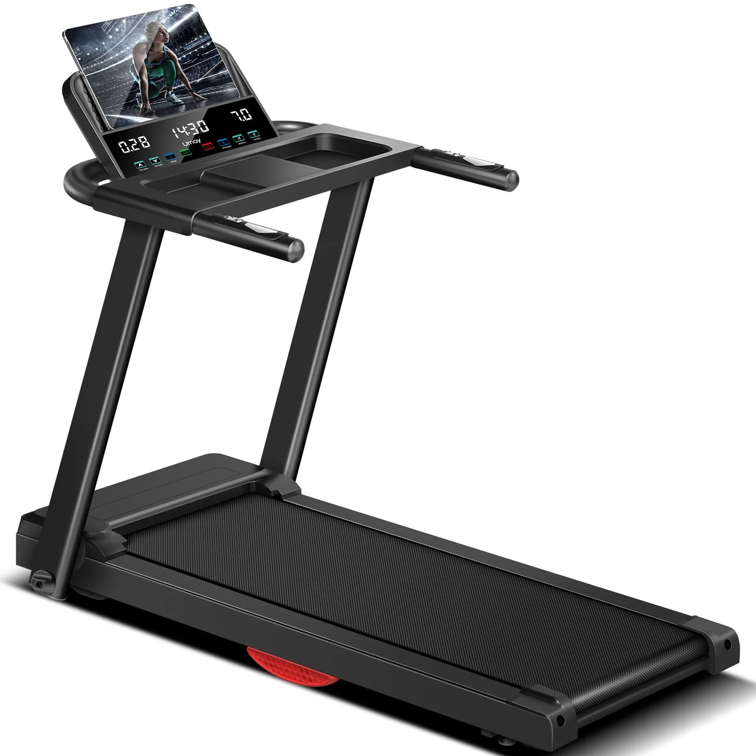 SPOKENFITNESS Folding Treadmill – Quiet, Powerful &amp; Joint-Friendly