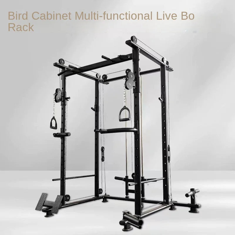 MIYAUP Large Comprehensive Trainer Home Gym Equipment Squat Gantry Flying Bird Bench Press Frame