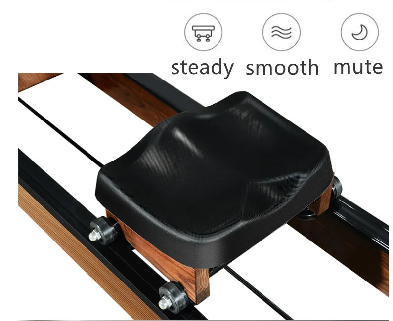 2024 hot home fitness machine folding wood rowing machine water rowing machine