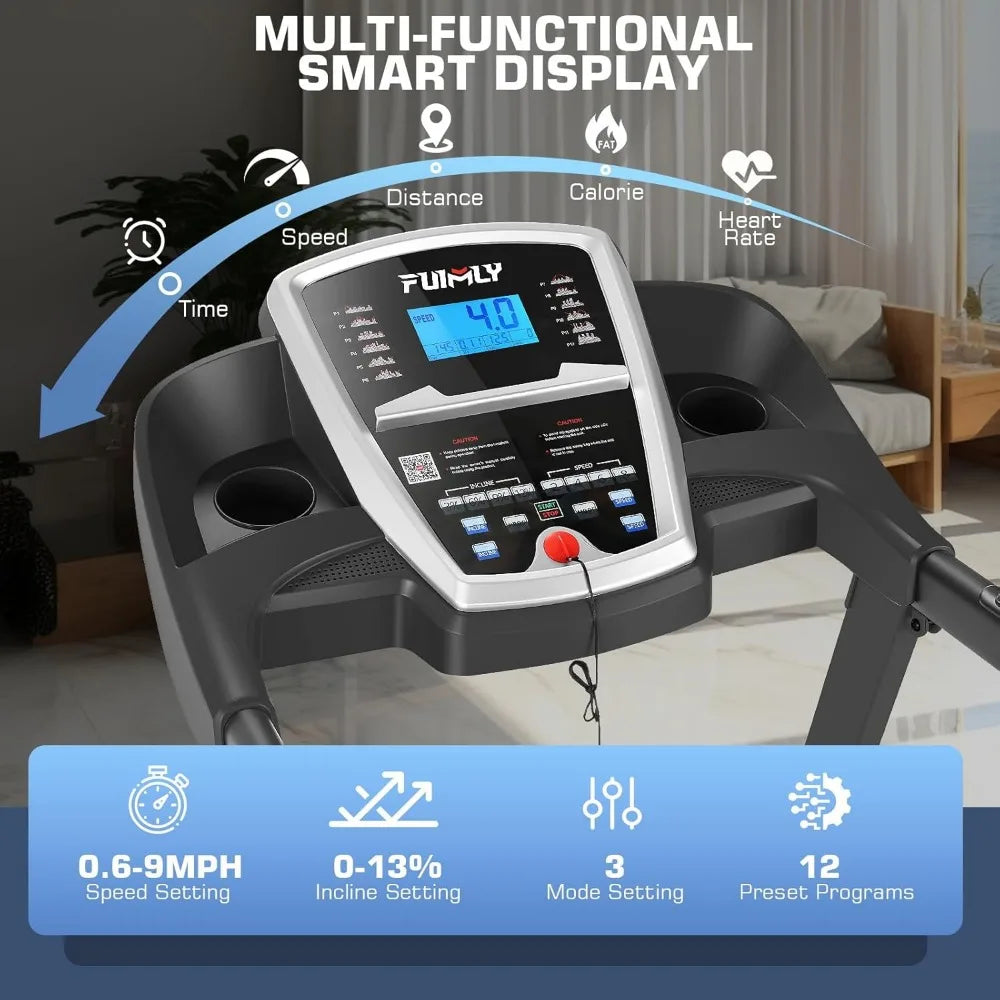 FUIMLY Folding Treadmill – Quiet, Compact & Powerful