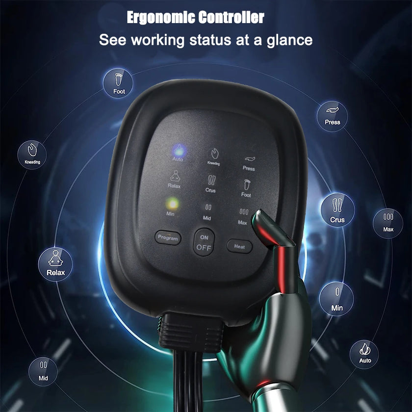 VamsLuna Cycling Compression Boots (Non-Electronic) — Leg Massage Sleeves, 3-Level Fit, 6 Configurations, CE Certified