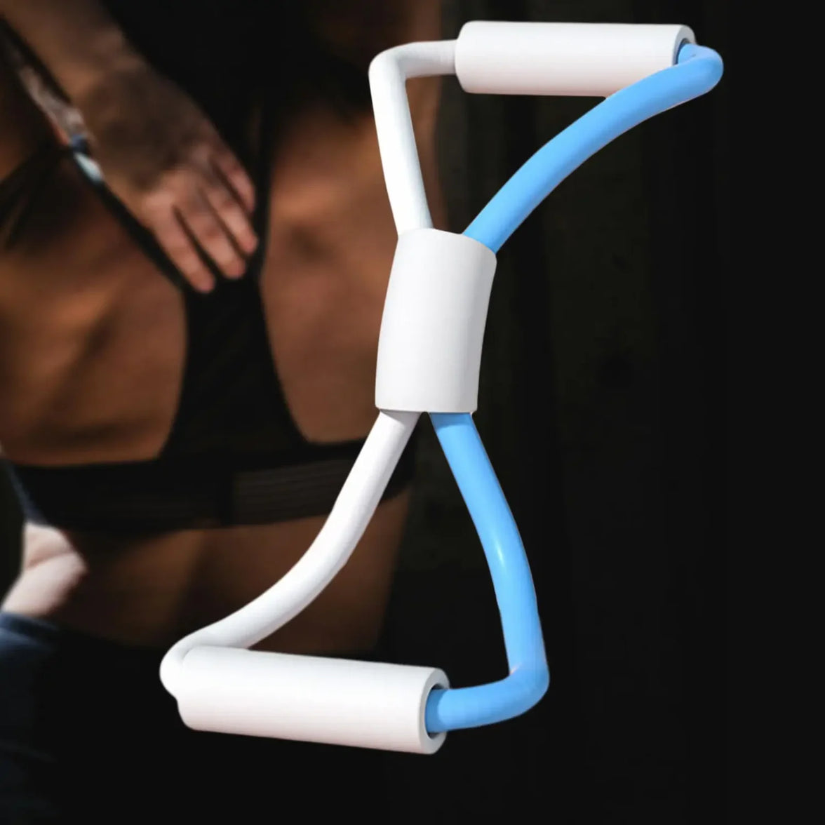 LISM 8-Shaped Stretch Fitness Band — Beauty Back & Shoulder Opener Yoga Resistance Rope for Women