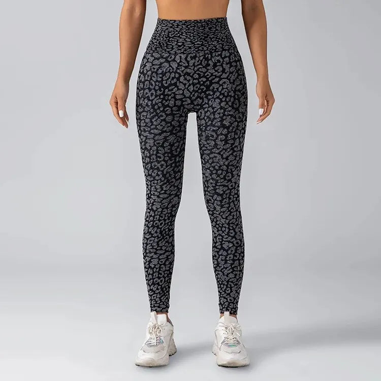 Leopard Print Seamless Yoga Leggings